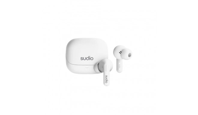 Sudio juhtmevabad kõrvasisesed kõrvaklapid C8 Bluetooth mikrofoniga mürasummutusega, valged