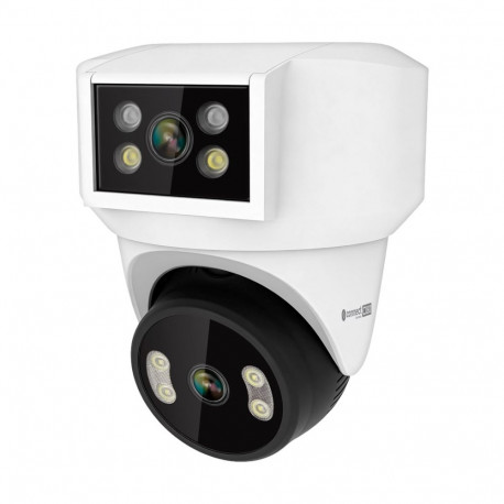 Kruger&Matz WiFi-kaamera Connect C180 kahe objektiiviga PTZ 360° 2K Tuya Smart Life värvilise ööreži