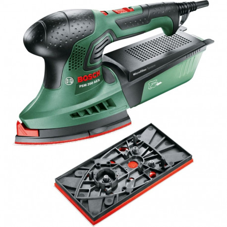 Bosch PSM 200 AES Multi sander 26000 OPM Black, Green, Red