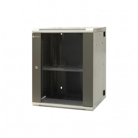 EMITERNET jaotatud seinakapp EM/AH6515 19" 15U lehtmetallist ja klaasustega 600×550×770mm laius/süga