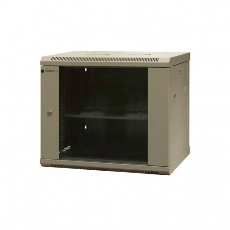 EMITERNET seinakapp EM/AS6409X 19'' 9U eraldi, koostamata, lehtmetallist/klaasuksega 600x450x500mm (