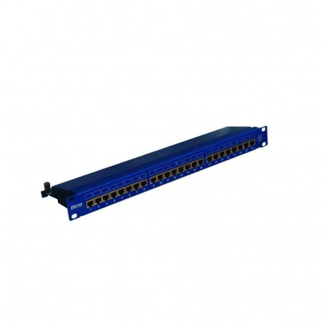 EMITERNET patch-paneel 19", 24XRJ45 STP CAT.5E (1U) DCN/PPFA674BKS248C5E, sinine