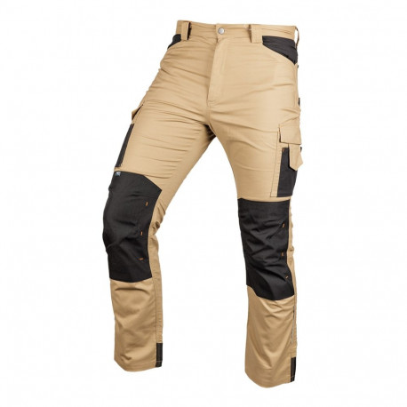 Tööpüksid Mix&Match Canvas, Cordura tugevdused, beež-mustad, suurus M