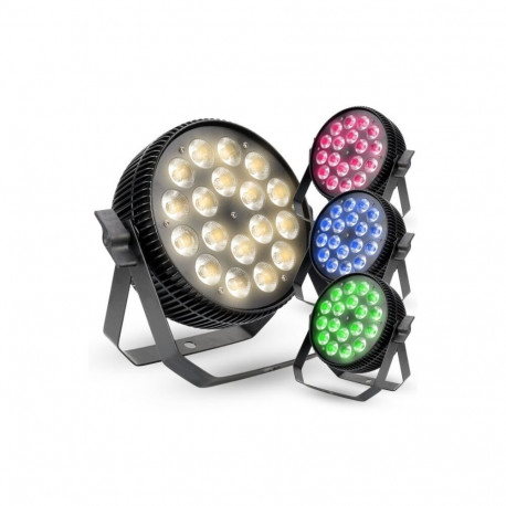 LIGHT4ME ALU TETRA RGBW PAR 18x10W reflektor sceni