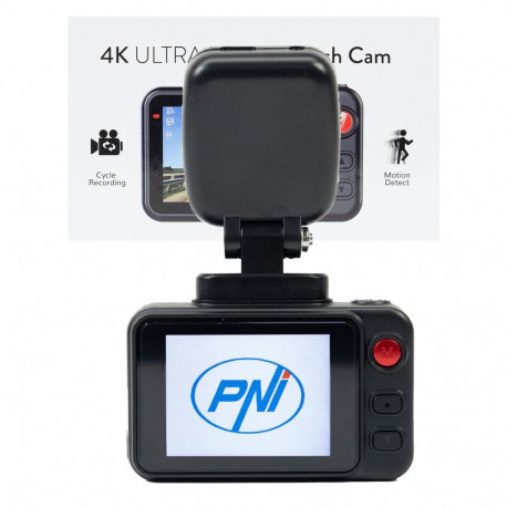 Car DVR camera PNI Voyager S2500 WiFi, 4K UHD, 2 inch screen, cyclic recording, parking monitoring, 