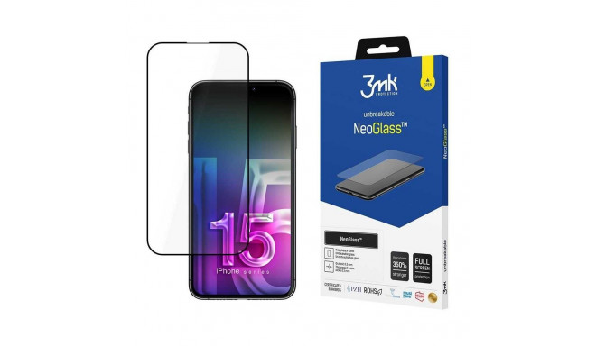 3MK "NeoGlass screen protector iPhone 15 Pro" Black
