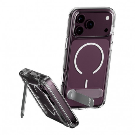 CARE by PanzerGlass tugijalaga kaitseümbris MagSafe iPhone 17 Pro, läbipaistev valge