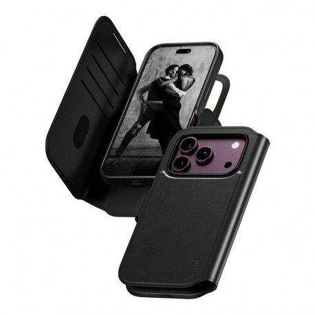 "CARE™ by PanzerGlass® Tango 2-in-1 Wallet Case Black w. MagSafe iPhone 18 Pro | 17 Pro"