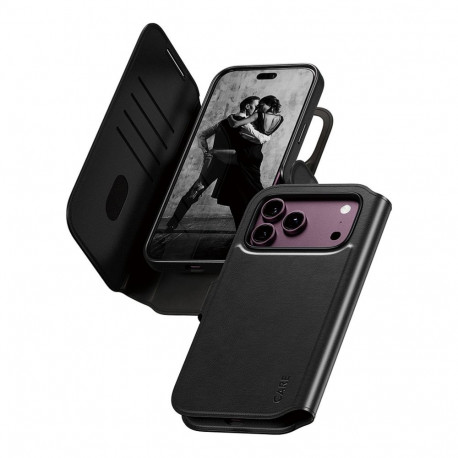 "CARE™ by PanzerGlass® Tango 2-in-1 Wallet Case Black w. MagSafe iPhone 18 Pro Max | 17 Pro Max"