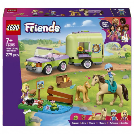 "LEGO 42695 Friends Pferd und Fohlen mit Pferdeanhnger"