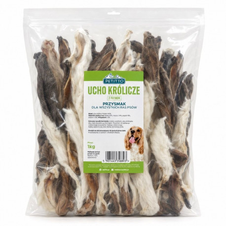 PETITTO koeramaius karvaga küülikukõrv Mono, 1kg