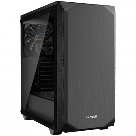 be quiet! Midi-tornkorpus PURE BASE 500 aknaga, must
