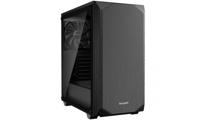 be quiet! Midi-tornkorpus PURE BASE 500 aknaga, must