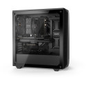 be quiet! Midi-tornkorpus PURE BASE 500 aknaga, must