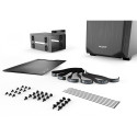 be quiet! Midi-tornkorpus PURE BASE 500 aknaga, must