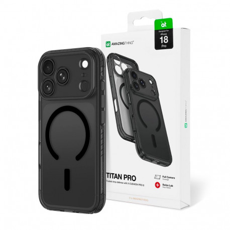 AmazingThing Titan Pro Lens Case for iPhone 18 Pro with Camera Cover and Lanyard Mount, Compatible w