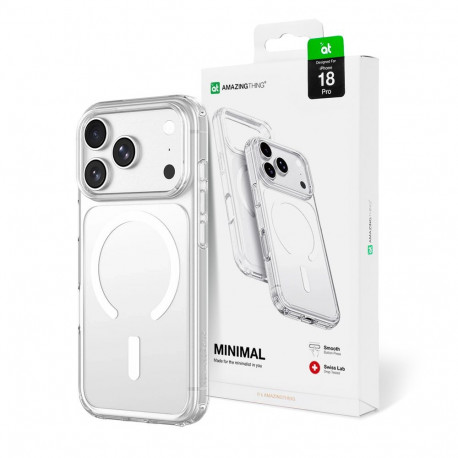 AmazingThing Minimal Mag Drop Proof Case 3 Lens for iPhone 18 Pro with Lanyard Mount, MagSafe Compat