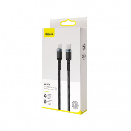 USB Cable - Baseus Cafule USB-C To USB-C 100 W 2 m