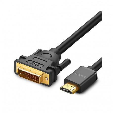 DVI to HDMI Cable - UGREEN HD106 2 m HDMI/DVI Cable Black