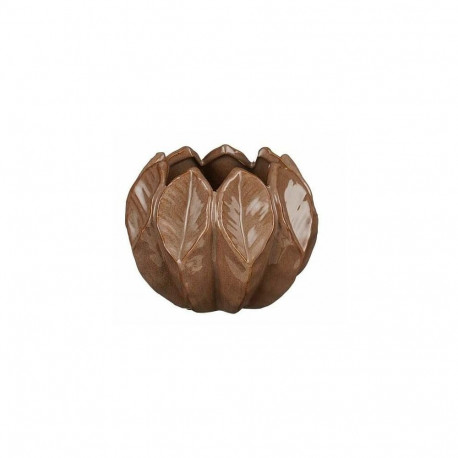 Lillepott Leaf D16 H13cm, pruun