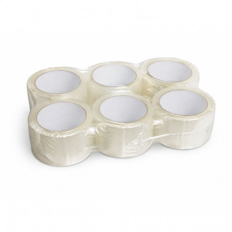 Pakketeip 45 mm x 54 m, akrüül, läbipaistev, 6 tk.