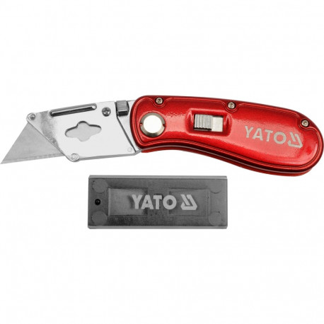 Yato YT-7534 kokkupandav nuga, 150mm, 61x33x0.5mm, SK5, alumiinium, 53-58 HRC, 5 varublaadet