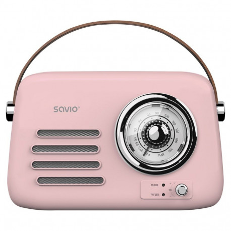 SAVIO kaasaskantav raadio RS-03, roosa