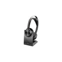 HP Poly peakomplekt Voyager Focus 2 Microsoft Teams Certified USB-C-C +USB-C/A adapter +laadimisalus