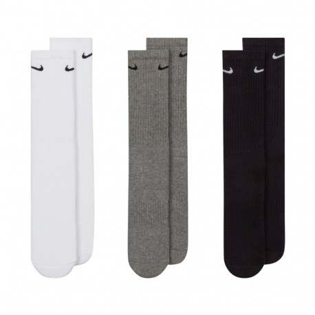 Nike sokid Everyday Cushioned Crew SX7664 964 3 paari, valge, hall, must