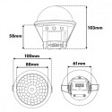PIR motion sensor, flush-mounted MCE822