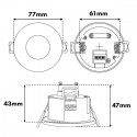 PIR motion sensor flush -mount MCE821