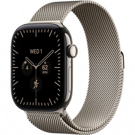 Nutikell Apple Series 12 LTE 42mm, Natural Titanium/Natural Milan