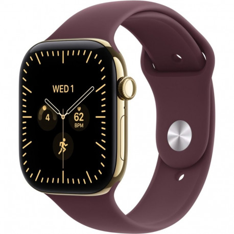 Nutikell Apple Series 12 LTE 42mm, Radiant Gold Titanium/Burgundy