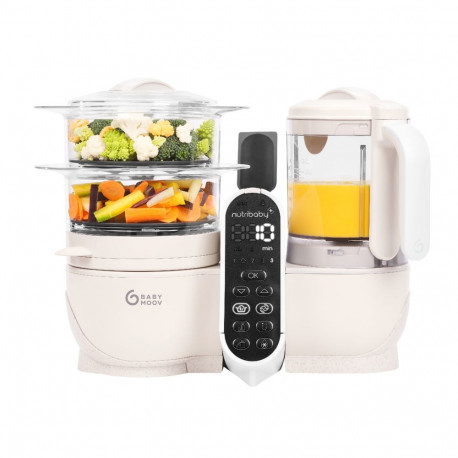Babymoov Nutribaby + 6-in-1 multi-purpose baby food processor - Mineral Beige  A001135