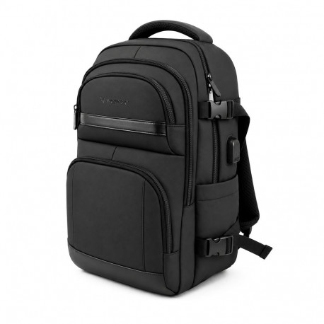 Wozinsky WPW-20L Backpack with Laptop Pocket for 15" Travel 40x20x25 cm for Hand Luggage - Black