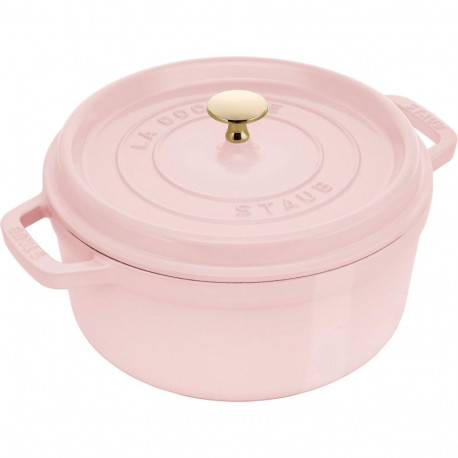 STAUB LA COCOTTE Garnek żeliwny okrągły 5.2 ltr, różowy