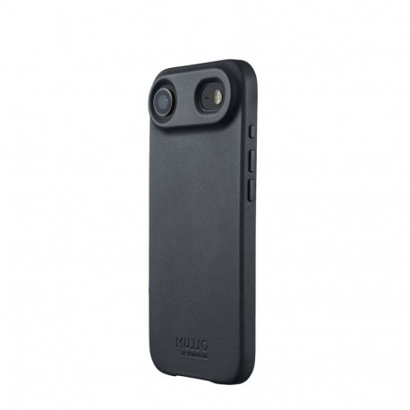 Kaitseümbris Apple iPhone Air, sinakashall, naturaalsest nahast, MagSafe ühilduv, Mujjo