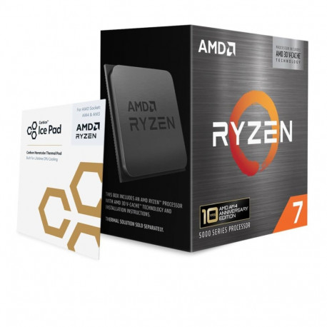 CPU|AMD|AMD RyzenT 7|5800X3D| 3.4 GHz|8xCores|Cache 96 MB|Socket Socket AM4|TDP 105 W|Box|100-100000