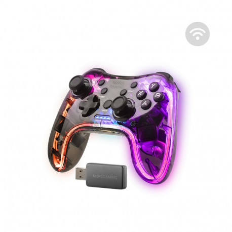 Mars Gaming MGP-24 Wireless game controller RGB / USB 2.4GHz / USB-C / X-input & D-input