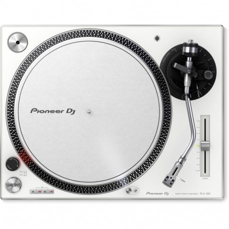 Turntable - Pioneer PLX-500 White, 33⅓/45/78 RPM, USB, RCA, 10.7 kg, 368 × 159 × 450 mm