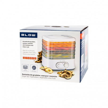 Food Dehydrator - BLOW Mushroom, Vegetable And Fruit Dryer 240 W White