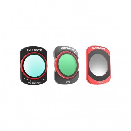 Sunnylife filter set for Osmo Pocket 4/Pocket 3: VND2-32, CPL, MCUV, Black Mist 1/4