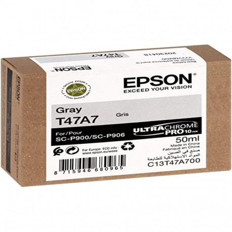Epson Singlepack Gray T47A7 UltraChrome Pro 10 ink 50ml
