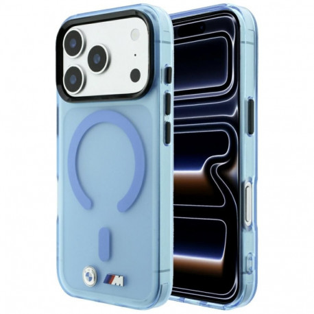 BMW BMW M IML Frosted Metal Logo & Trims MagSafe Case for iPhone 17 Pro Max / 18 Pro Max - Blue