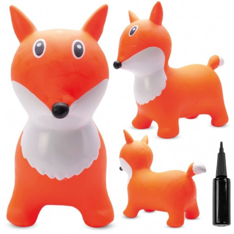 LISEK kummist hüppeloom lastele 57cm koos pumbaga, oranž