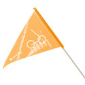 Flaga rowerowa 150 cm pomarańczowa
