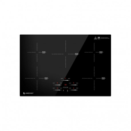 AMZCHEF CE-FS-I95S-GFFDD0 5-zone induction cooktop