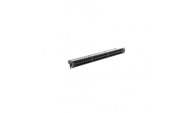 Patch Panel - Lanberg PPU6-1048-B 48-Port Black