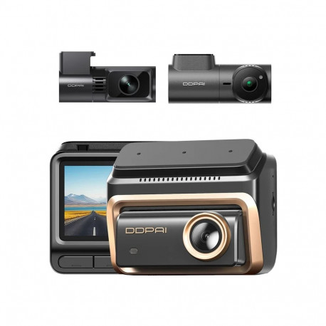 Dash Cam - DDPAI Z90 Master 4K, Dual Camera, 3-Inch Display, 5 GHz Wi-Fi, GNSS