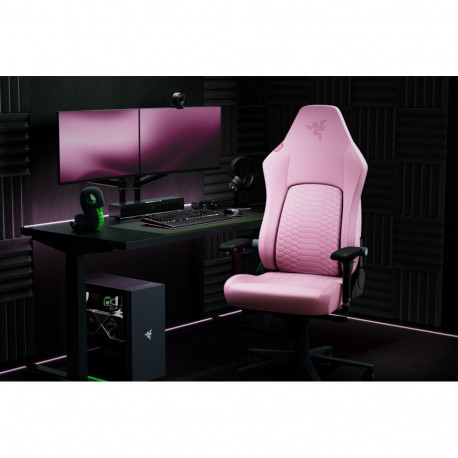 Razer mänguritool Iskur V2 NewGen polsterdatud istmega, roosa